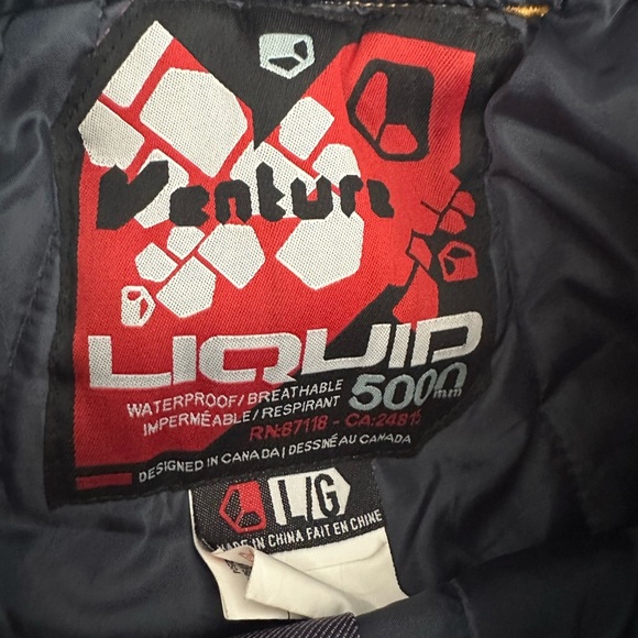 Liquid Venture Women 5000 Blue Waterproof SNOWBOARD SKI SNOW Pants Size L - Picture 5 of 8